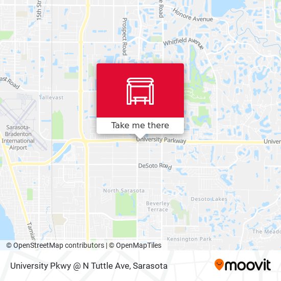 Mapa de University Pkwy @ N Tuttle Ave