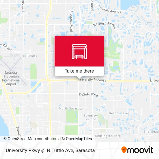 Mapa de University Pkwy @ N Tuttle Ave
