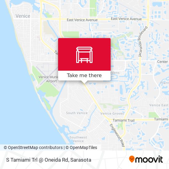 S Tamiami Trl @ Oneida Rd map