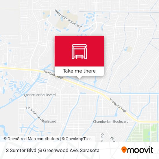 S Sumter Blvd @ Greenwood Ave map