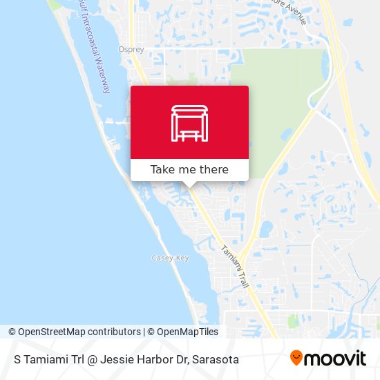 S Tamiami Trl @ Jessie Harbor Dr map