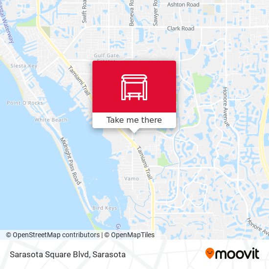 Sarasota Square Blvd map