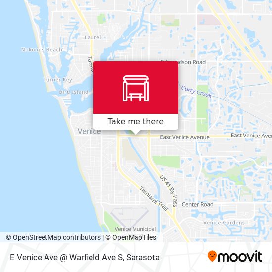 Mapa de E Venice Ave @ Warfield Ave S