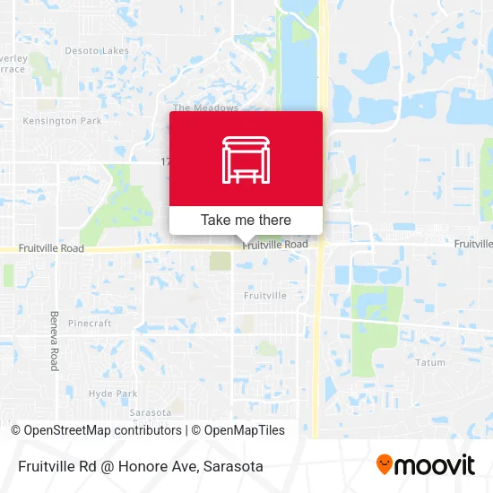 Mapa de Fruitville Rd @ Honore Ave