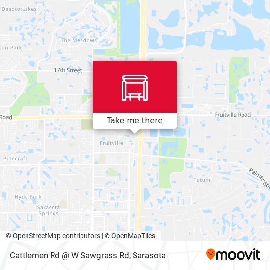 Cattlemen Rd @ W Sawgrass Rd map