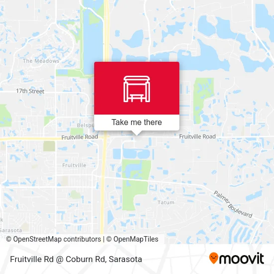 Mapa de Fruitville Rd @ Coburn Rd