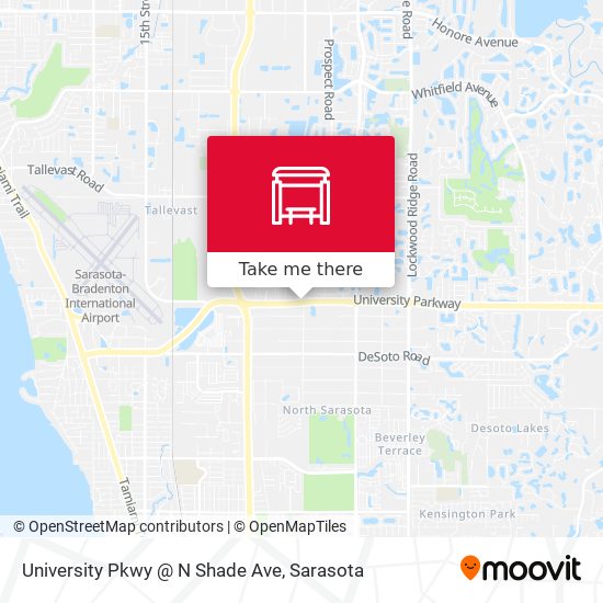 University Pkwy @ N Shade Ave map
