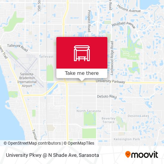 University Pkwy @ N Shade Ave map