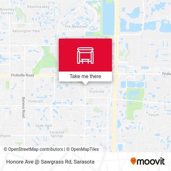 Mapa de Honore Ave @ Sawgrass Rd