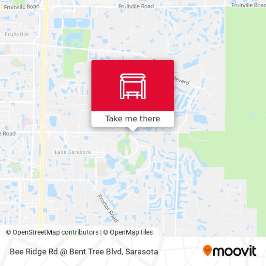 Bee Ridge Rd @ Bent Tree Blvd map
