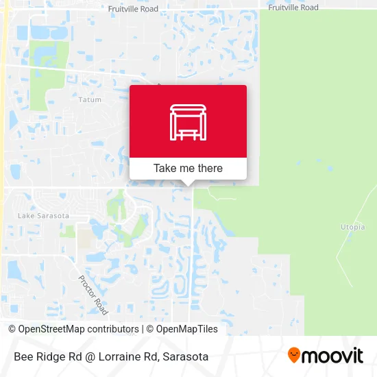 Mapa de Bee Ridge Rd @ Lorraine Rd