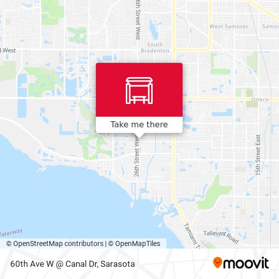 60th Ave W @ Canal Dr map