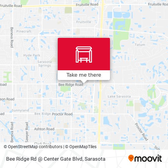 Bee Ridge Rd @ Center Gate Blvd map