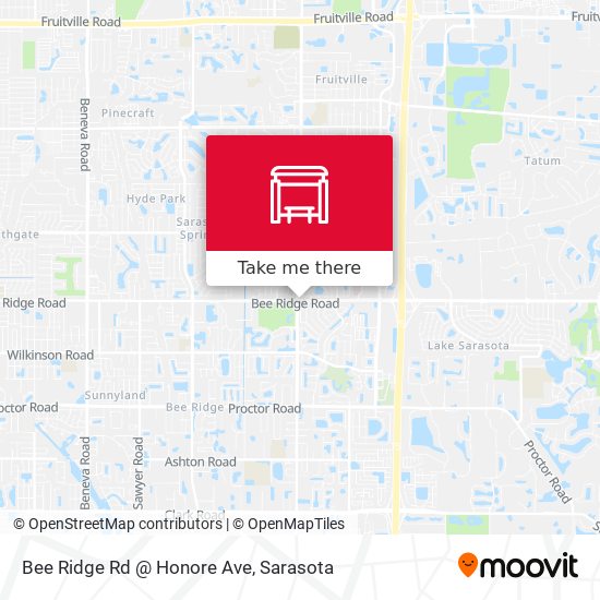 Bee Ridge Rd @ Honore Ave map