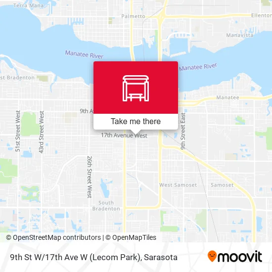 9th St W / 17th Ave W (Lecom Park) map