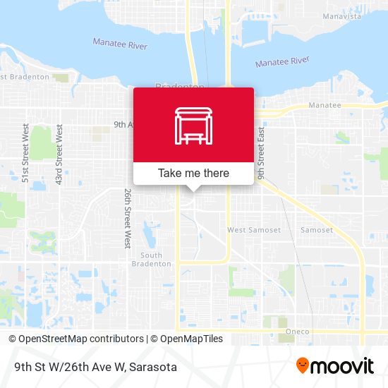 9th St W/26th Ave W map
