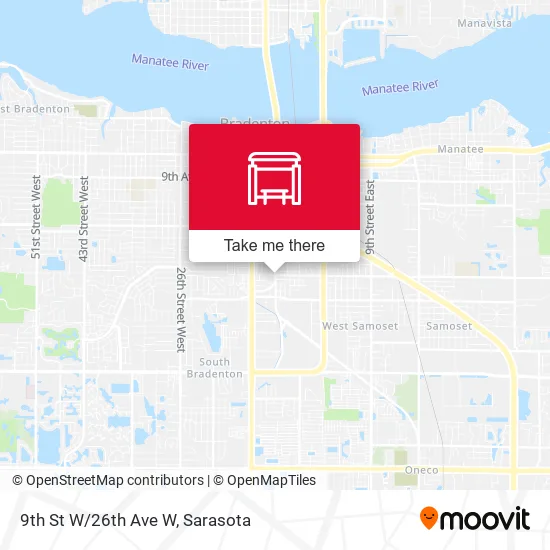 9th St W/26th Ave W map