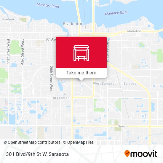 Mapa de 301 Blvd/9th St W