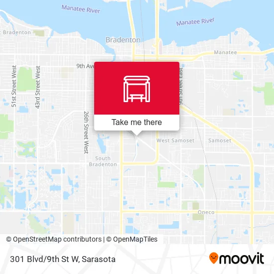 301 Blvd/9th St W map