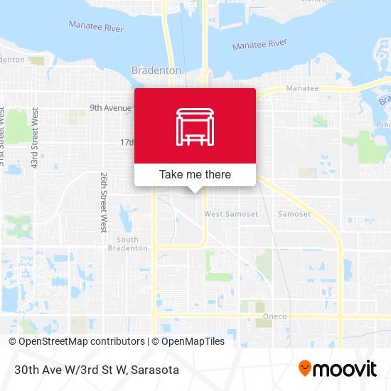 30th Ave W/3rd St W map
