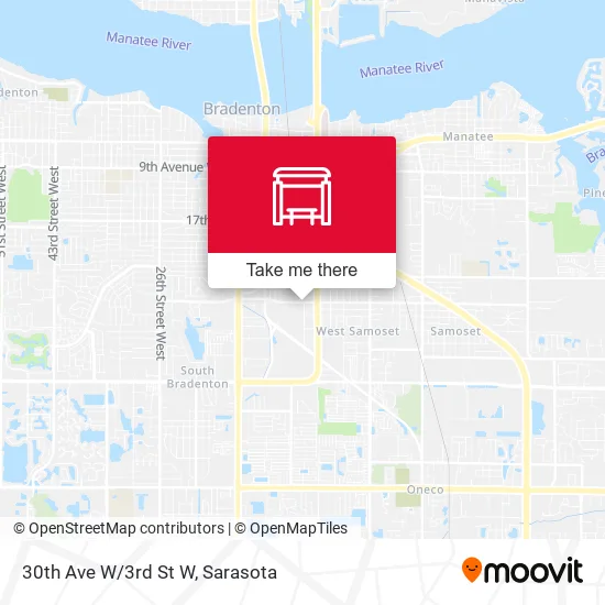 30th Ave W/3rd St W map