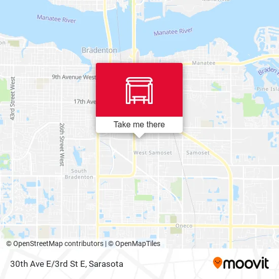 30th Ave E/3rd St E map