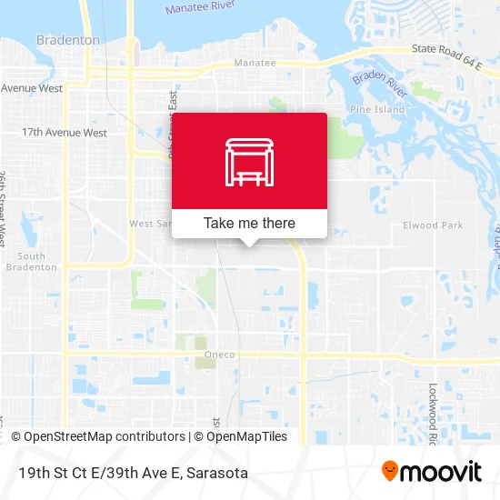 Mapa de 19th St Ct E/39th Ave E