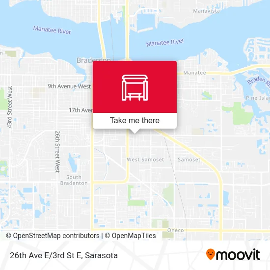 26th Ave E/3rd St E map