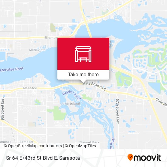 Mapa de Sr 64 E/43rd St Blvd E