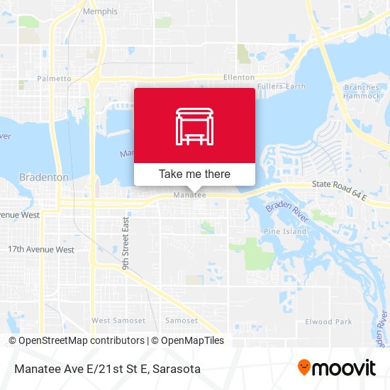 Mapa de Manatee Ave E/21st St E