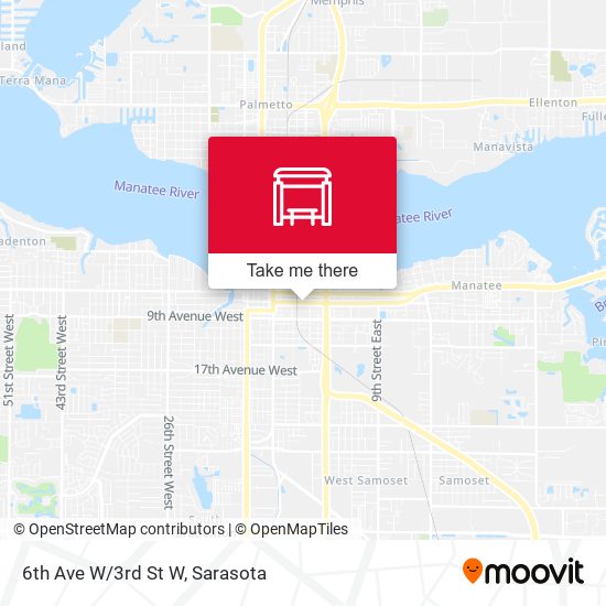 Mapa de 6th Ave W/3rd St W