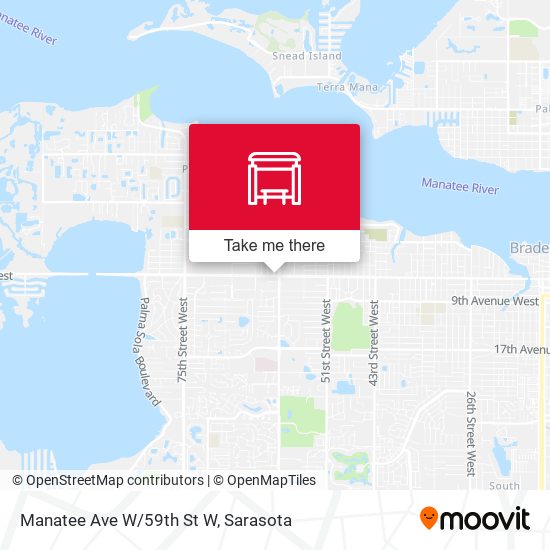 Mapa de Manatee Ave W/59th St W