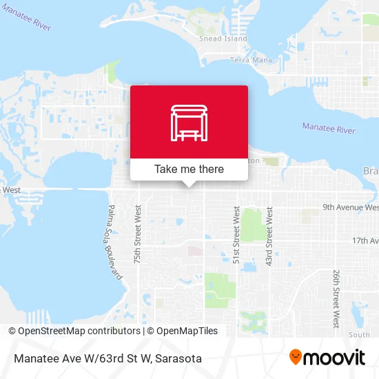 Manatee Ave W/63rd St W map