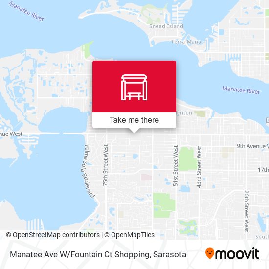 Manatee Ave W / Fountain Ct Shopping map