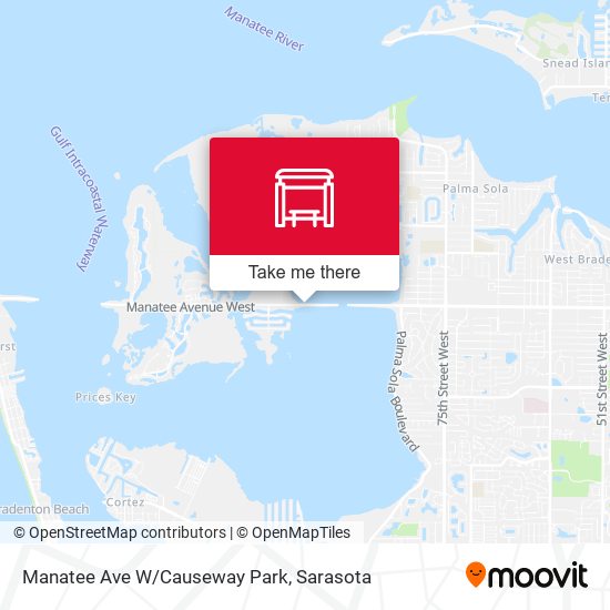 Manatee Ave W/Causeway Park map