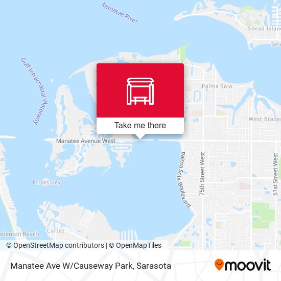Manatee Ave W/Causeway Park map