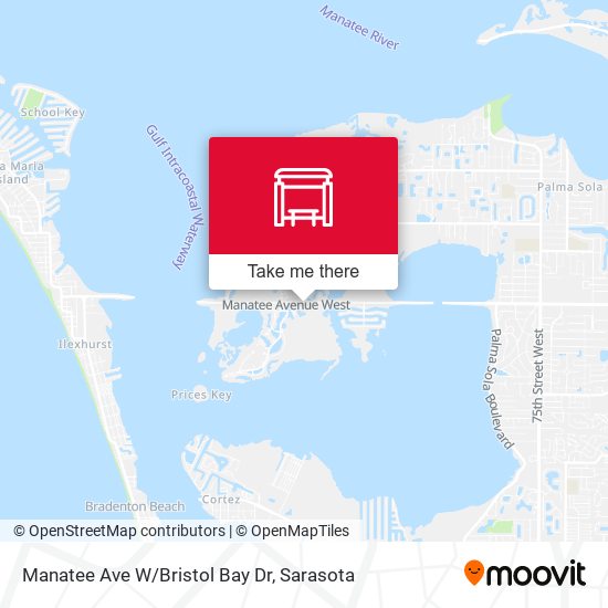 Manatee Ave W/Bristol Bay Dr map