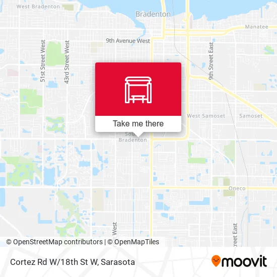 Cortez Rd W/18th St W map