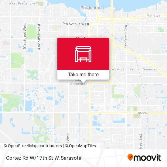 Cortez Rd W/17th St W map