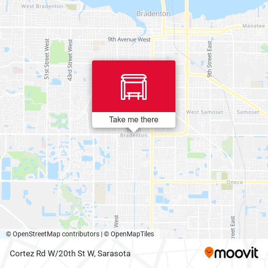 Cortez Rd W/20th St W map