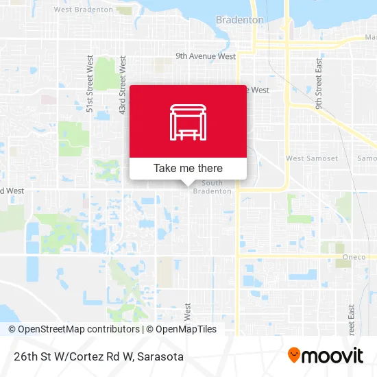 26th St W/Cortez Rd W map