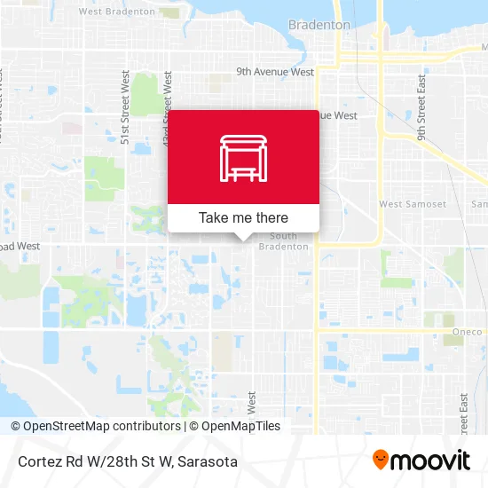 Cortez Rd W/28th St W map