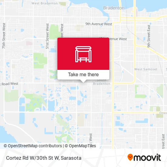 Cortez Rd W/30th St W map