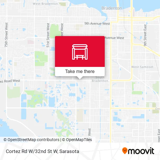 Cortez Rd W/32nd St W map