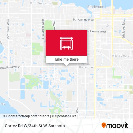 Cortez Rd W/34th St W map