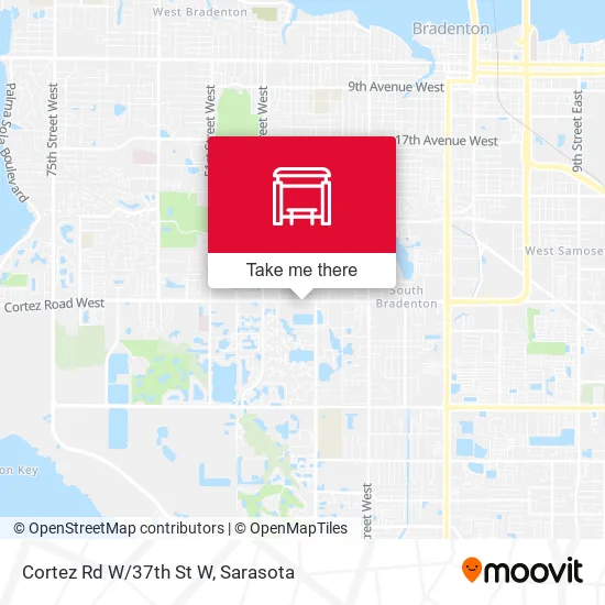 Cortez Rd W/37th St W map