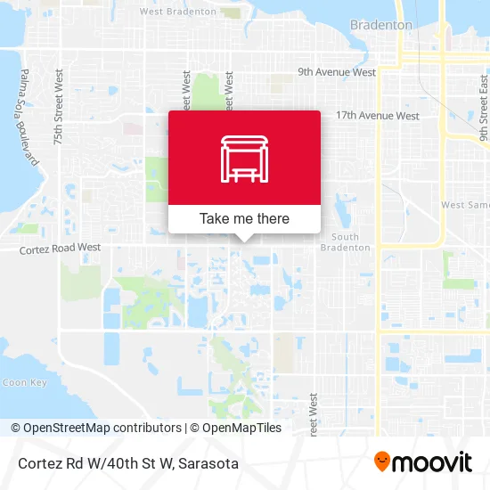 Cortez Rd W/40th St W map