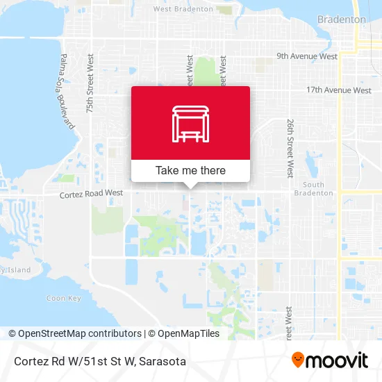Cortez Rd W/51st St W map