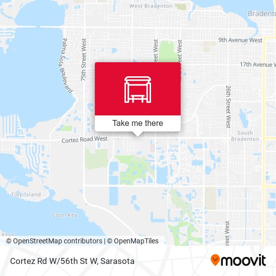 Cortez Rd W/56th St W map