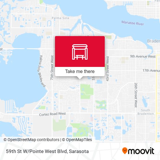 Mapa de 59th St W/Pointe West Blvd
